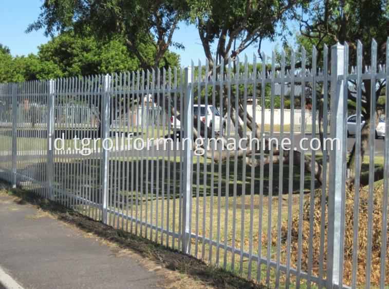 Steel Metal Spikes Palisade Fence Post Making Machine